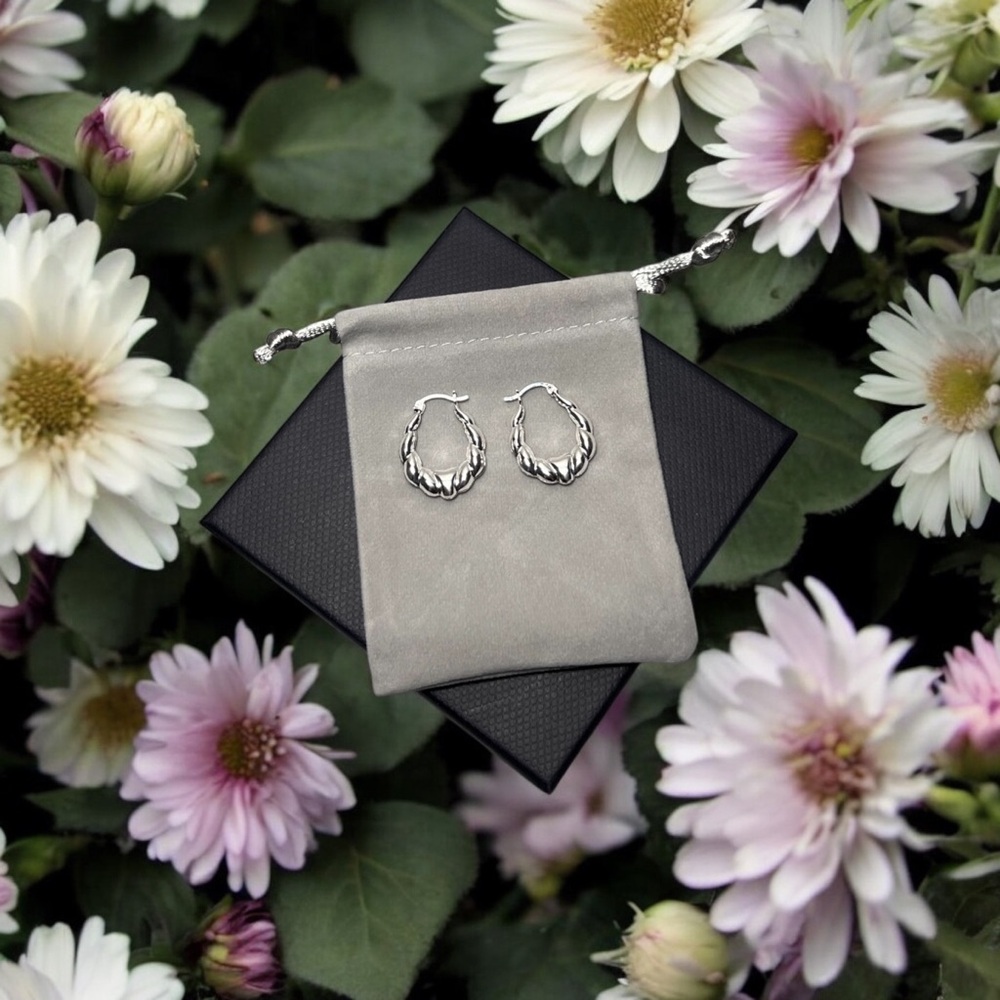 Elegant Silver Hoop Earrings